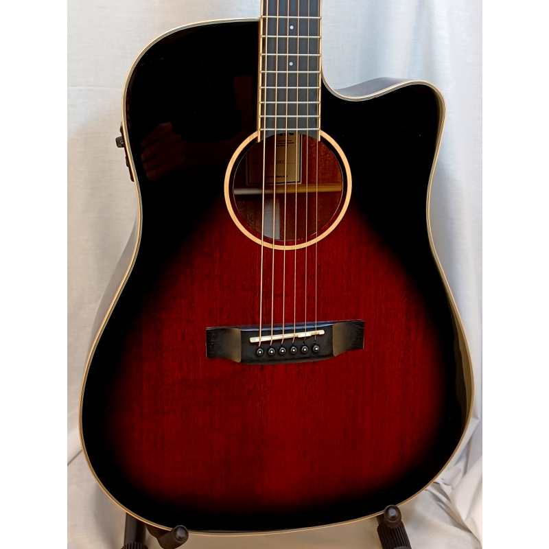 Levin LA85DCE Electro Acoustic Dreadnought Guitar in Rum Cask Gloss