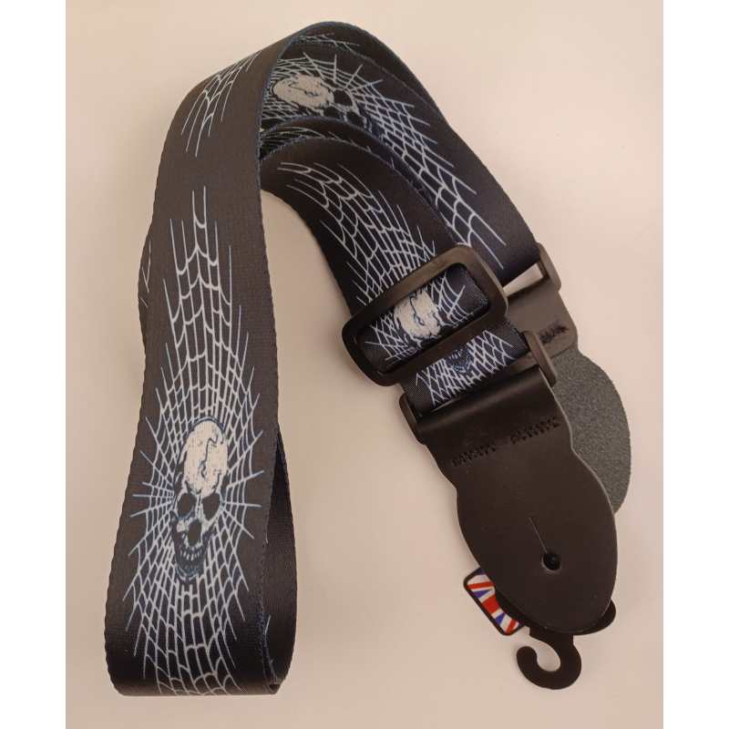 Levin 2" Webbing Graphic Guitar Strap Cobweb (LS-G-WG-200-COBWEB) - Image 3