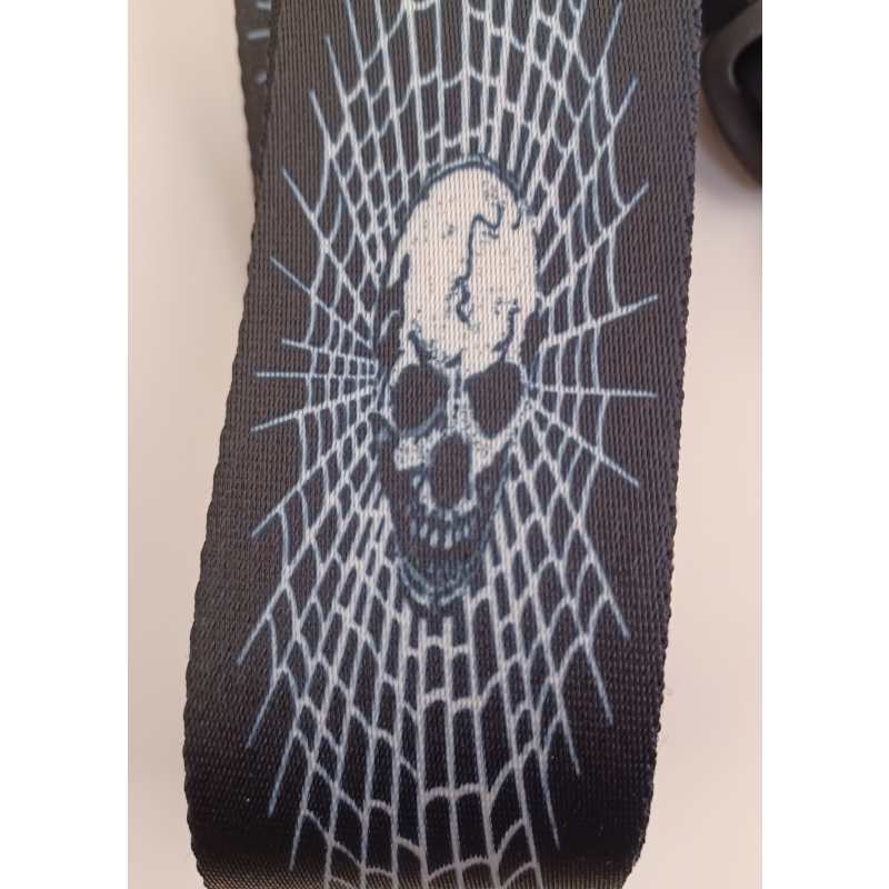 Levin 2" Webbing Graphic Guitar Strap Cobweb (LS-G-WG-200-COBWEB) - Image 5