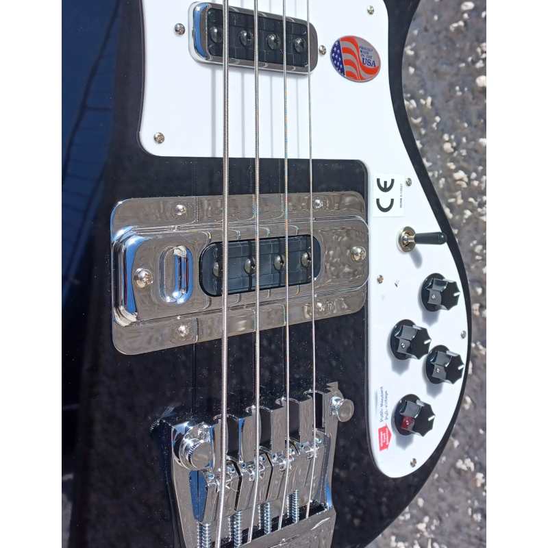 Rickenbacker 4003S Bass Guitar, Jetglo Black - Image 20