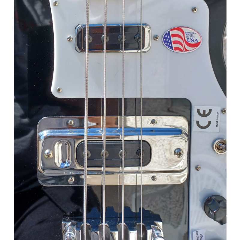 Rickenbacker 4003S Bass Guitar, Jetglo Black - Image 4