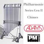 Adams BK5216 - 1.6-octave Philharmonic Series Gen II Tubular Bells (with 39mm diameter chrome finished tubes, adjustable stand, long-drop cover and 2-tone mallet)