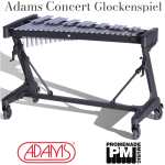 Adams GCA33 3.3-octave Concert Glockenspiel with Resonators, Apex Frame, Short Cover, and Mallets ….. graduated 48-40mm rounded-top bars, c-e range, A=442Hz pitch [gca-33]
