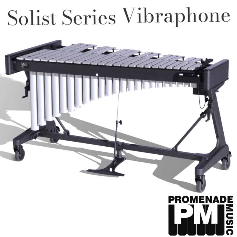Adams VSWA31S Soloist Series 3.1-octave Vibraphone with Variable Speed Motor, Silver Aluminium Anodized Bars, and Apex Frame