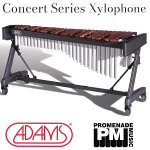 Adams XC2HA40 Concert Series 4-octave Xylophone with Graduated 48 - 40cm Honduran Rosewood Bars, Apex Frame, Cover & Mallets [A = 442 Hz octave tuned]