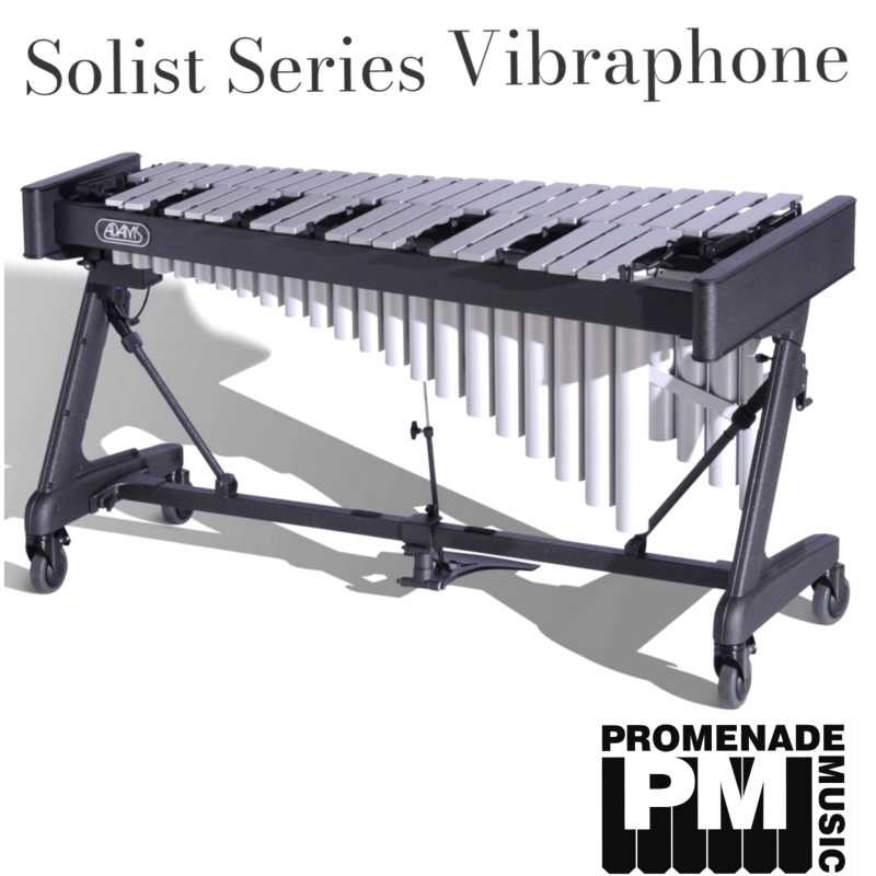 Adams VSNA31S Soloist Series 3.1-octave Vibraphone [No Motor] with Silver Aluminium Anodized Bars and Apex Frame