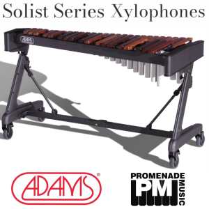 Adams XS2HA35 Soloist Series 3.5-octave Xylophone with 38.5mm Honduran Rosewood Bars, Height Adjustable Apex Frame, Aluminum Resonators, Short Cover and Mallets [A = 442 Hz Octave Tuned]