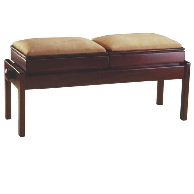 Collard & Collard English Made Teacher Adjustable Duet Piano Stool with Boxes by Dean Watts