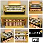 Content Celeste 236 Standard UK Specification 2-manual Digital Classical Organ with 30-note Radiating Concave Pedalboard and Bench in Light Oak