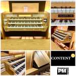 Content Celeste 340 UK Specification 3-manual Digital Classical Organ in Light Oak with 40 Stops and a 30-note Radiating Concave Pedalboard & Bench