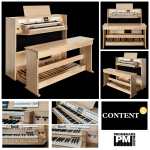 Content Clavis 224 2-manual Digital Classical Organ with 24 Stops in Solid Light Oak with 30-note Straight Flat Pedalboard and Bench [European Specification]