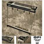 Black GFI S12KU Keyless Ultra Model Pedal Steel Guitar with Hardcase [12-string Single Neck with 7 Pedals & 5 Knee Levers - Made in USA]