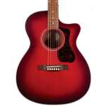 Guild OM-240CE Oxblood Burst Electro Acoustic Guitar (OM240CE)