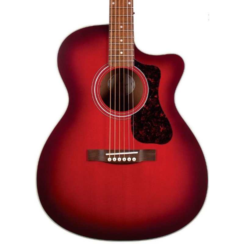 Guild OM-240CE Oxblood Burst Electro Acoustic Guitar (OM240CE)