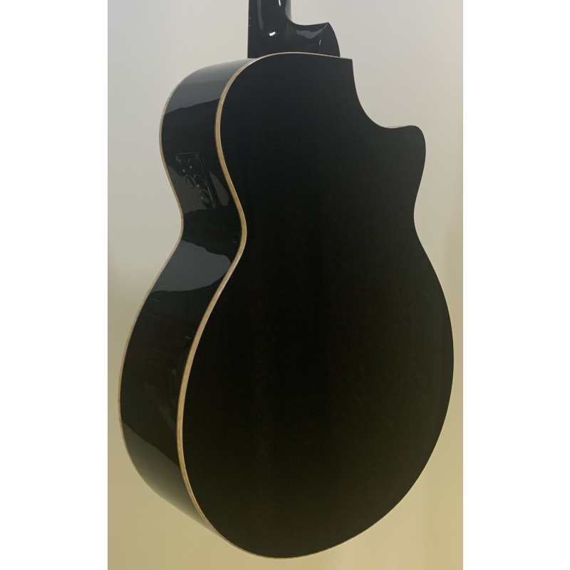 Faith FECVL Eclipse Venus Cutaway Electro Acoustic (43mm Nut) in Black with Hardcase. Left-handed - Image 4