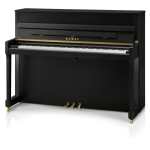 New Kawai E200 Studio Upright Piano in Ebony Satin Black (114cm) Made in Indonesia.