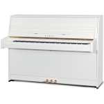 Kawai K15E Upright Piano in Polished White (109cm) Made in Indonesia.