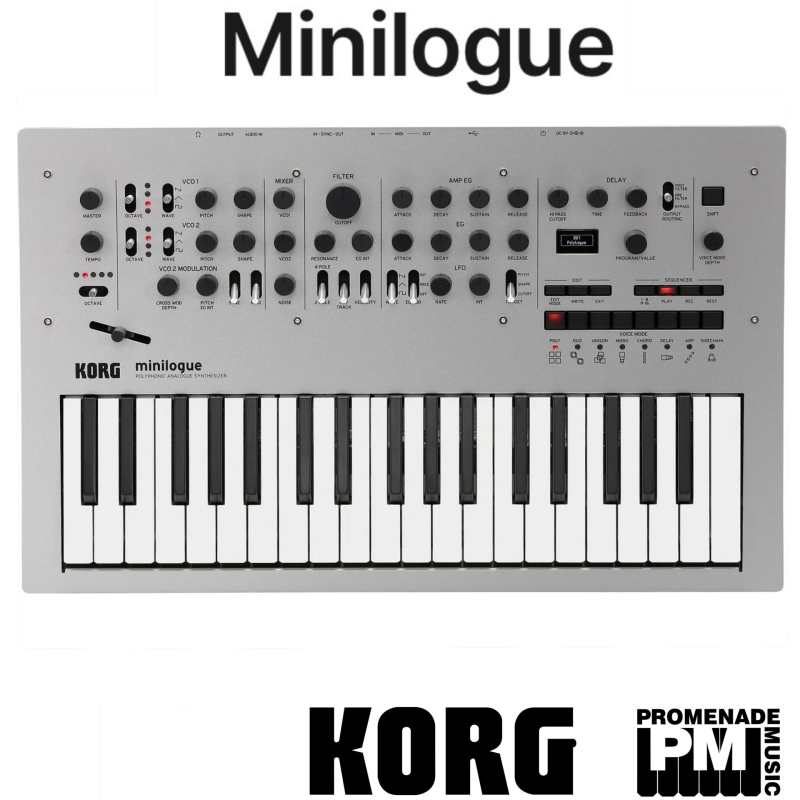 Korg Minilogue (37-slim-key polyphonic analogue synth)