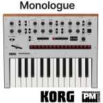 Korg Monologue in Silver (25-key monophonic analogue synth)