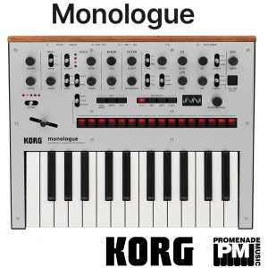 Korg Monologue in Silver (25-key monophonic analogue synth)