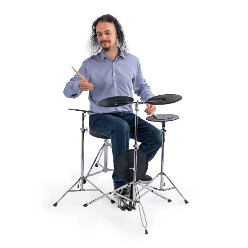 Percussion Plus PP1069 Practice Drum Kit with 5 Pads - Image 4