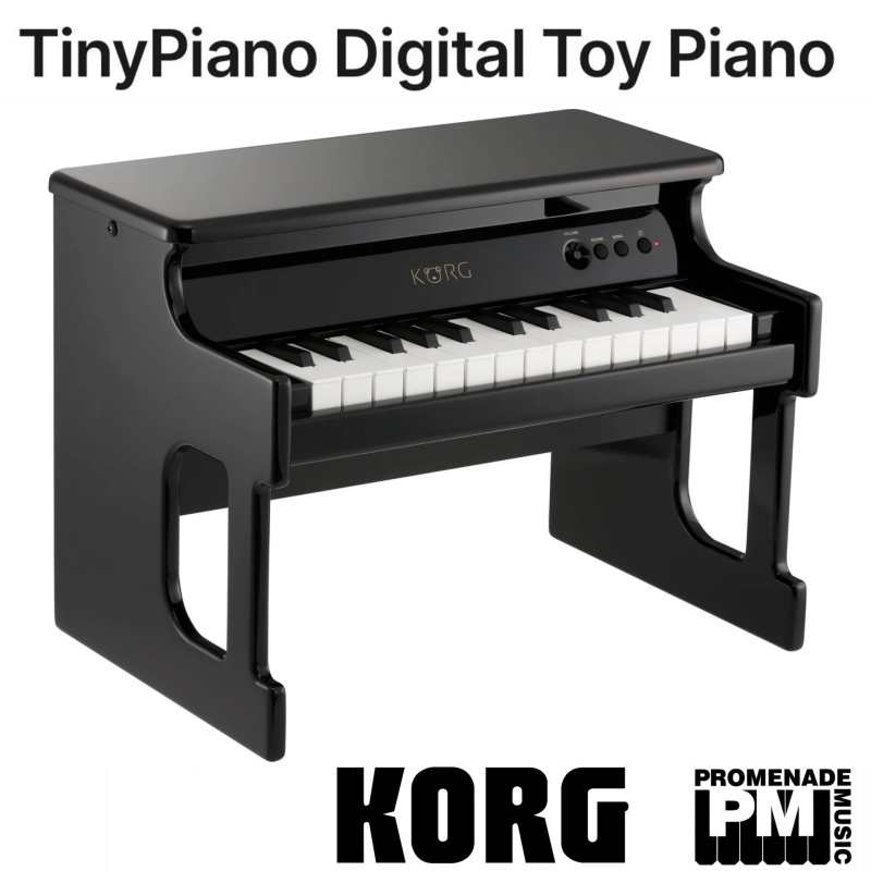 KORG tinyPIANO 25 Mini Key Digital Piano, Black Finish