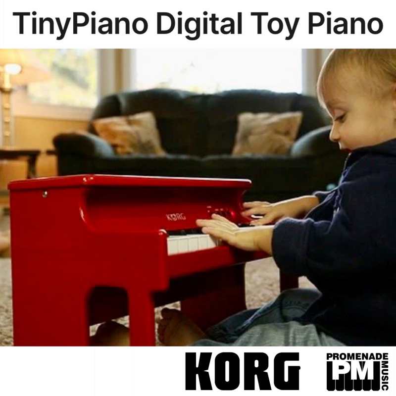 KORG tinyPIANO 25 Mini Key Digital Piano, Red Finish - Image 3