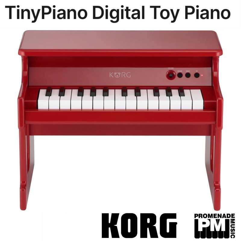 KORG tinyPIANO 25 Mini Key Digital Piano, Red Finish - Image 2