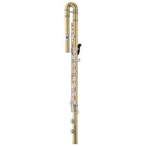 Yamaha YFLB441 Mk2 Bass Flute Outfit With Case
