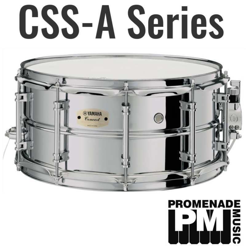 Yamaha CSS-1465A Orchestral Snare Drum (14" x 6.5" 1.2mm steel shell with high-carbon steel coiled wire snare - CSS1465A)