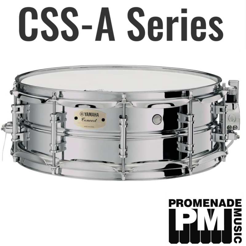 Yamaha CSS-1450A Orchestral Snare Drum (14" x 5" 1.2mm Steel Shell with high-carbon steel coiled wire snare - CSS1450A)