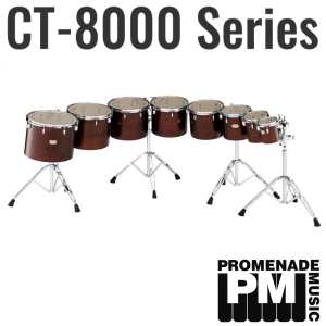 Yamaha CT8006 ... 6" x 6.5" Single Headed Birch Concert Tom in Dark Wood Stain with 4 Lugs