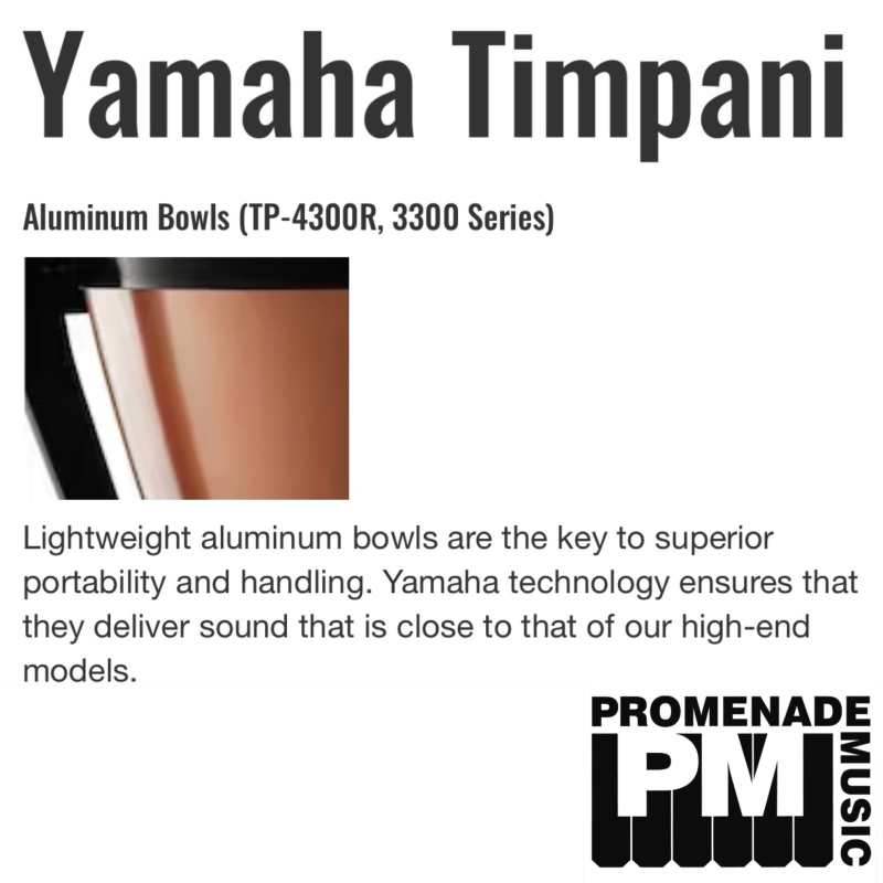 Yamaha TP-3326 26" Portable Aluminium Timpani ….. with pedal balance spring system, retractable legs, and foldable pedal (tp3300 series tp3326) - Image 11