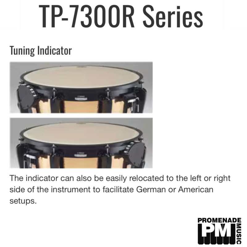 Yamaha TP-7326R 26" Symphonic Hammered Copper Timpani ….. with pedal balance spring system, tuning key, yamaha remo renaissance head, and head protector (tp7300r series tp7326r) - Image 21