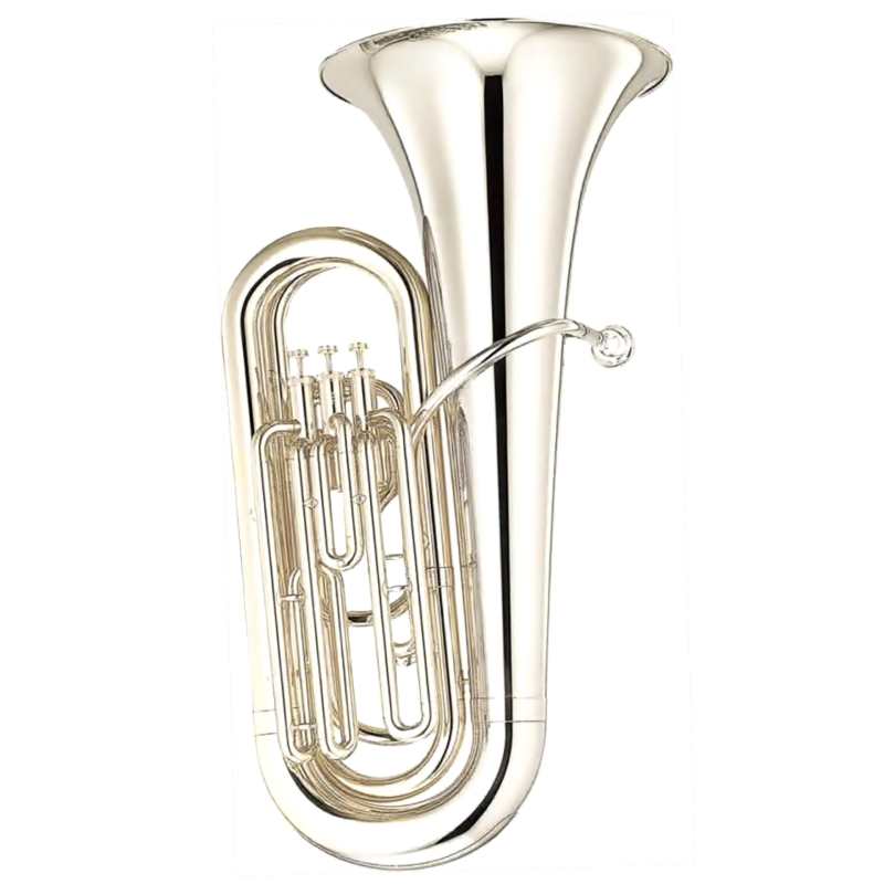 Yamaha YEB201S Eb Tuba in Silver Plate Finish (3-valve Student Model with Case & Mouthpiece)