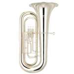 Yamaha YEP-201S Bb Euphonium in Silver Plated Finish with Case & Mouthpiece [student model 3-valve YEP201S]