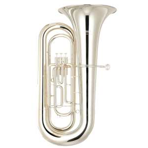 Yamaha YEP-201S Bb Euphonium in Silver Plated Finish with Case & Mouthpiece [student model 3-valve YEP201S]