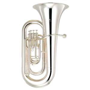 Yamaha YBB321S Bb Tuba in Silver Plate (With Case & Mouthpiece)