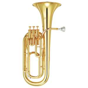 Yamaha YBH301 Bb Baritone Horn with Case & Mouthpiece in Lacquer Finish (student model YTR-301 has a 12.8mm bore and 211.4mm bel)