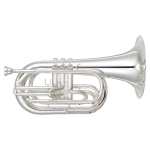 Yamaha YBH301MS Marching Bb Baritone Horn in Silver Plate (With Case & Mouthpiece)