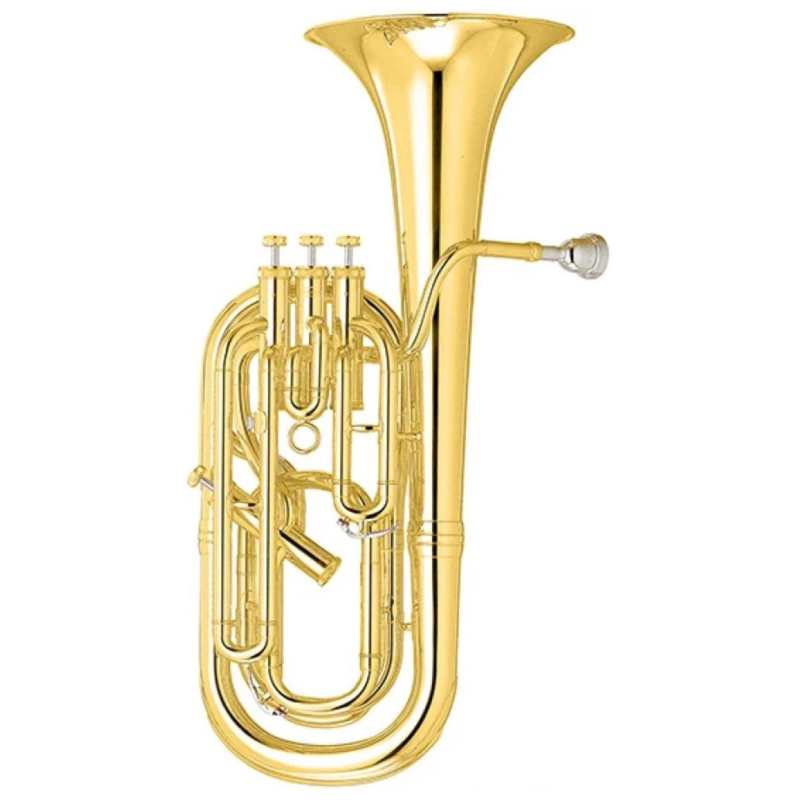 Yamaha YBH-621 Bb Baritone Horn in Clear Lacquer Finish with Case & Mouthpiece (professional 4-valve model YBH621)