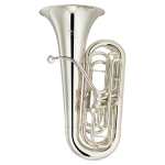 Yamaha YCB621S 4-valve C Tuba in Silver Plate (With Case & Mouthpiece)