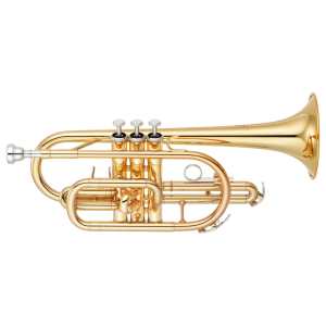 Yamaha YCR-2310III Bb Cornet in Gold Lacquer Finish with Case & Mouthpiece [student model 'american-style' long bell cornet YCR2310 mk3]