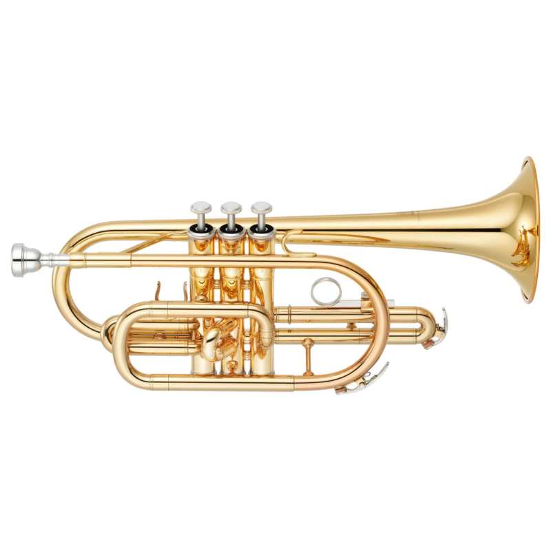 Yamaha YCR-2310III Bb Cornet in Gold Lacquer Finish with Case & Mouthpiece [student model 'american-style' long bell cornet YCR2310 mk3]