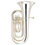 Yamaha YEP-321S Bb Euphonium in Silver Plated Finish with Case & Mouthpiece [student model 4-valve YEP321S]