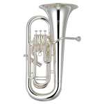Yamaha YEP-621S Bb Euphonium in Silver Plated Finish with Case & Mouthpiece [professional model 4-valve non-compensating YEP621S]