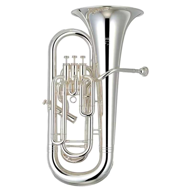 Yamaha YEP-621S Bb Euphonium in Silver Plated Finish with Case & Mouthpiece [professional model 4-valve non-compensating YEP621S]