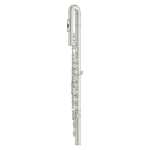 Yamaha YFL-212U Silver Plated Flute with Straight and Curved Headjoints & Case (YFL212U student model has covered holes, offset G, and split E mechanism)
