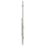 Yamaha YFL-272 Flute in Silver Plated Finish with Case (YFL272 student model has open holes, offset G and split E mechanism)