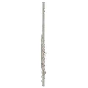 Yamaha YFL-272 Flute in Silver Plated Finish with Case (YFL272 student model has open holes, offset G and split E mechanism)